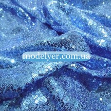 Ткань Пайеточная мелкая (голубой)